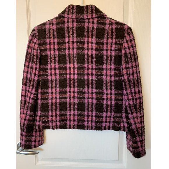Esprit Pink/Brown Tartan Jacket (US size 4) - Picture 2 of 6